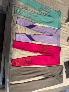 Nike and Under Armor Kids' Leggings - Mint, Lavender, Fuchsia, Gray